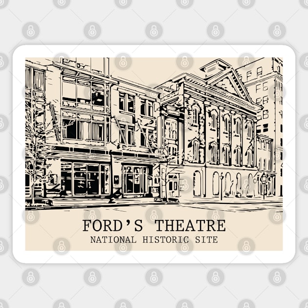 Ford’s Theatre National Historic Site Magnet by Lakeric